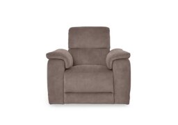 Genius Fabric Power Recliner Chair with Power Headrest and Bluetooth Speakers - Marble Charcoal Grey