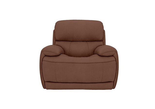 Rocco Fabric Rocker Manual Recliner Armchair with Power Headrests - Hazelnut