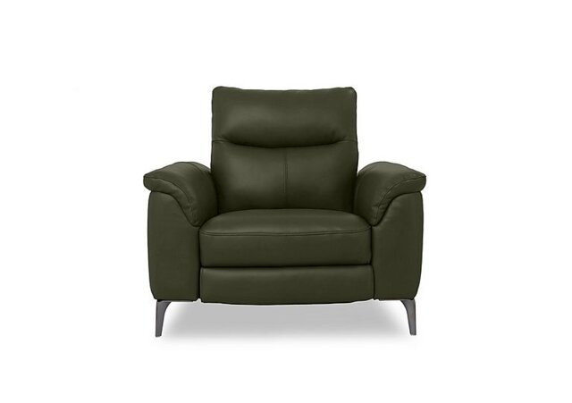 Morgan Leather Chair - Oslo Pine