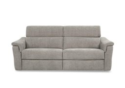 Nicoletti - Bella 3 Seater Fabric Power Recliner Sofa with Power Headrests