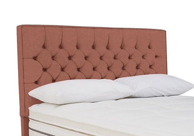 Sleepeezee - Bourbon Floor Standing Headboard - Double - Burnt Orange