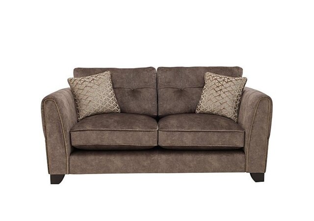 Mariah 2 Seater Fabric Classic Back Sofa - Dapple Chocolate