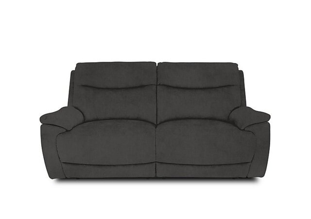 Sloane Fabric 3 Seater Power Recliner Sofa with Power Headrests - Opulence Granite