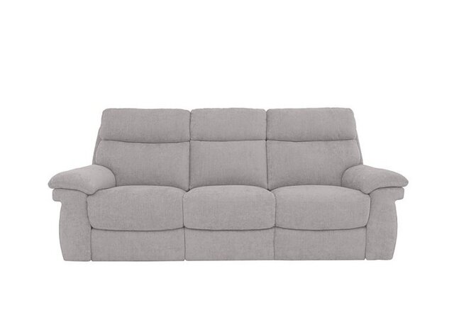 Comfort Story - Serene 3 Seater Fabric Power Recliner Sofa with Drop Down Table, Power Headrests and Power Lumbar - R27 Pewter