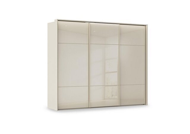 Rauch - Haven 280cm 3 Door Slider Wardrobe with Glass Doors and Lights
