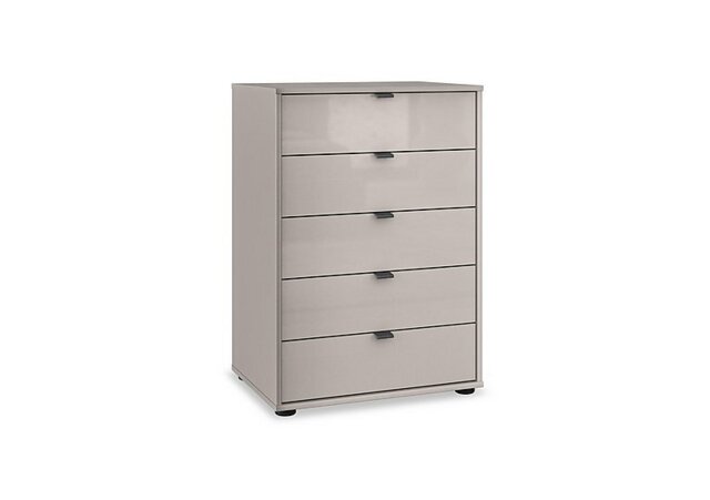 Wiemann - Amara 5 Drawer 60cm Glass Chest - Pebble Grey