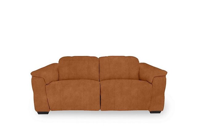 Inca Fabric 2 Seater Power Recliner Sofa with Power Headrests - Dexter Pumpkin