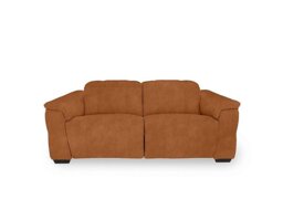 Inca Fabric 2 Seater Power Recliner Sofa with Power Headrests - Dexter Pumpkin