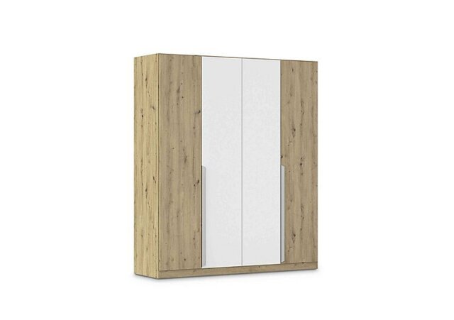 Rauch - Freja 181cm 4 Door Hinged Two Toned Wardrobe - Alpine White