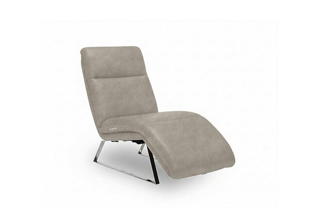 Rhianna Fabric Power Recliner Chaise Chair - Marble Cream