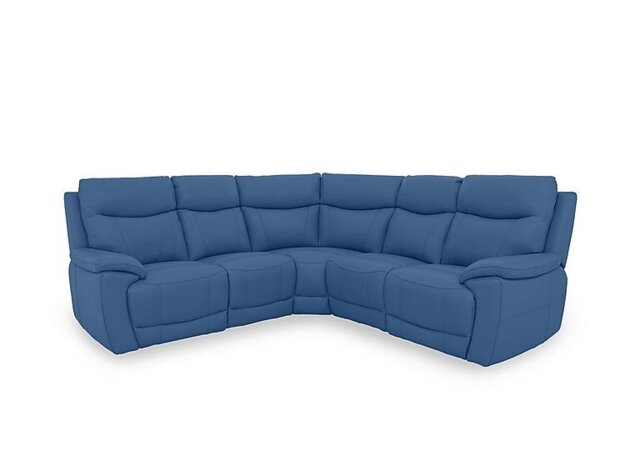 Sloane Leather Large Power Recliner Corner Sofa - Aegean