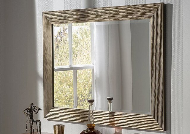 Gloss Bronze Textured Mirror