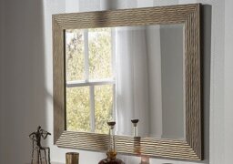 Gloss Bronze Textured Mirror