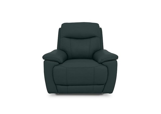 Sloane Leather Power Recliner Chair with Power Headrest - Peacock