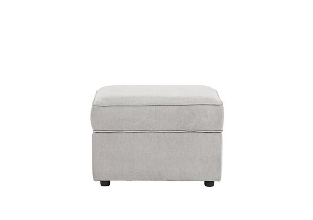 Legend Fabric Storage Footstool - Kingston Silver
