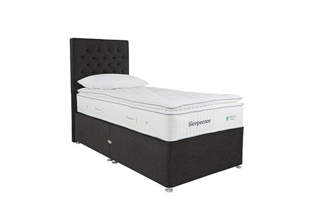 Sleepeezee - Natural Touch 3000 Pillowtop Divan Set - Single - Tweed Charcoal