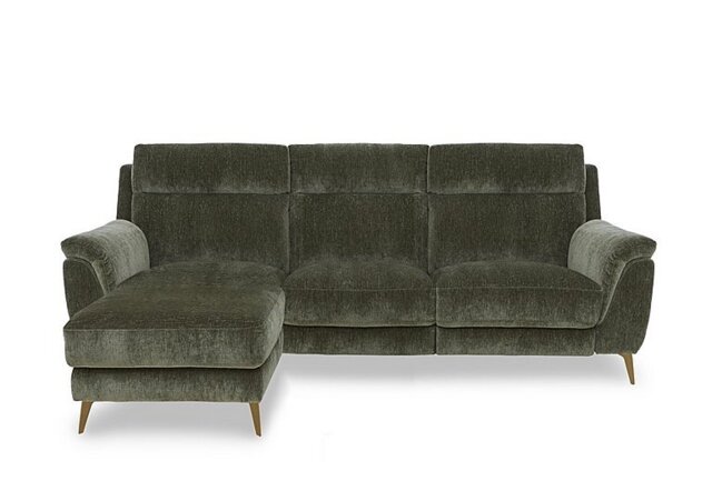 Eclipse Fabric 3 Seater Power Recliner Left Hand Facing Chaise End Sofa with Power Headrests