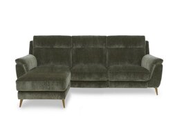 Eclipse Fabric 3 Seater Power Recliner Left Hand Facing Chaise End Sofa with Power Headrests