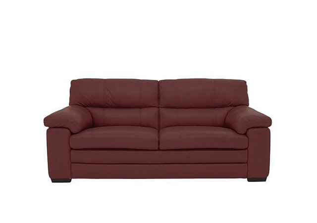 World of Leather - Cozee Leather 2.5 Seater Sofa - BV Deep Red