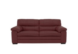 World of Leather - Cozee Leather 2.5 Seater Sofa - BV Deep Red