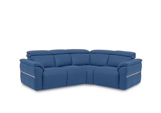 Dolomite Small Leather Right Hand Facing Corner Sofa - Aegean Cat - Sofas and Armchairs