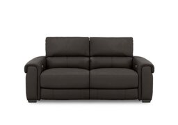 World of Leather - Nixon Leather 3 Seater Power Recliner Sofa - Dark Chocolate