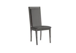 Palazzo Roma Dining Chair in Silver Birch - Aquos Dark Grey