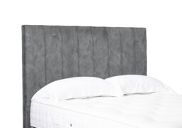 Artisan Collection Axel High Floor Standing Headboard - Single - Daytona Silver