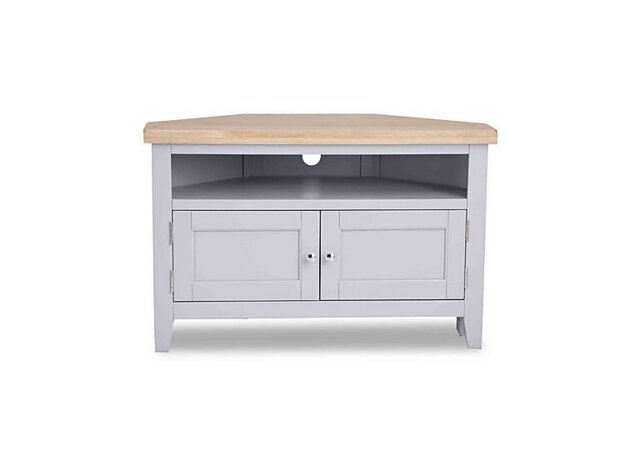 Furnitureland - Truro Corner TV Unit - Grey
