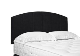 Artisan Collection Bow Standard Strutted Headboard - Small Double - Plush Ebony
