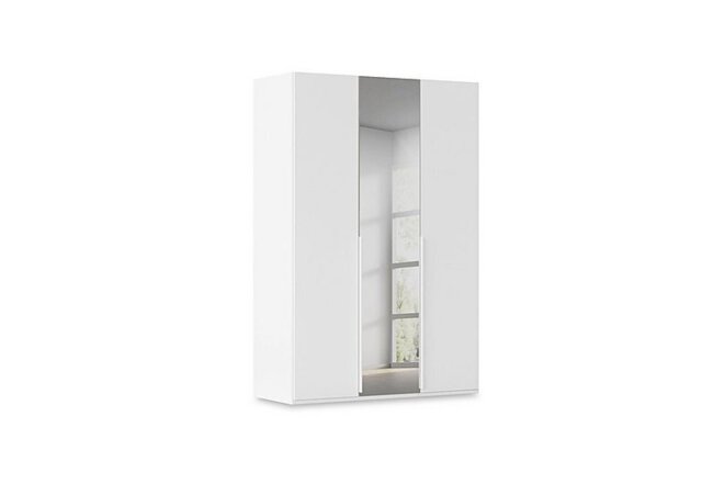 Rauch - Haven 151cm 3 Door Hinged Wardrobe with 2 Décor Doors and 1 Mirror Door - Alpine White
