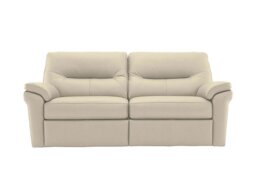 G Plan - Seattle 3 Seater Leather Power Recliner Sofa - Cambridge Stone