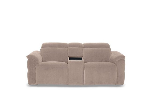 Dolomite 2 Seater Fabric Power Recliner Sofa with Power Headrests and Console - Manhattan Nutmeg