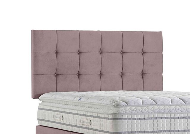 Sleepeezee - Apex Strutted Headboard - Small Double - Plush Light Pink