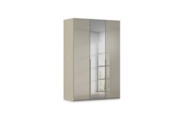 Rauch - Haven 151cm 3 Door Hinged Wardrobe with 2 Glass Doors and 1 Mirror Door