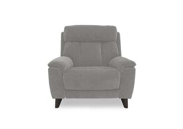 Dreamer Fabric Power Recliner Armchair - Silver Grey