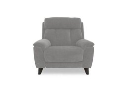 Dreamer Fabric Power Recliner Armchair - Silver Grey