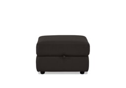 World of Leather - Leather Storage Footstool - Dark Chocolate