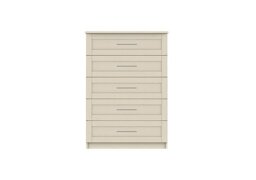 London Bedrooms - Fenchurch 5 Drawer Chest - Champagne