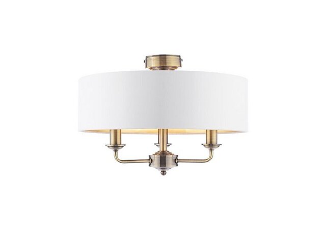 Laura Ashley - Sorrento 3 Arm Semi Flush Ceiling Light