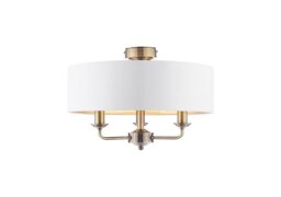 Laura Ashley - Sorrento 3 Arm Semi Flush Ceiling Light