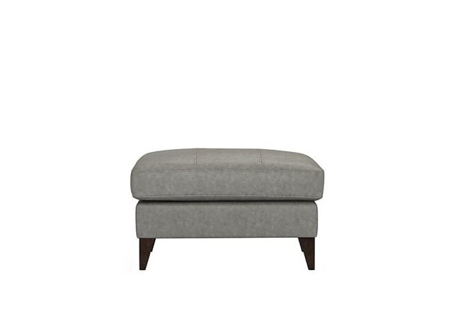 The Lounge Co. - Romilly Leather Footstool - Amonite