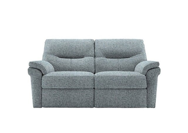 G Plan - Seattle 2 Seater Fabric Power Recliner Sofa with Heated Seats - Arola Sky - Sofas and Armchairs - In Time for Christmas