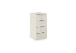 Rauch - Haven 40cm 4 Drawer Chest with Glass Top and Front