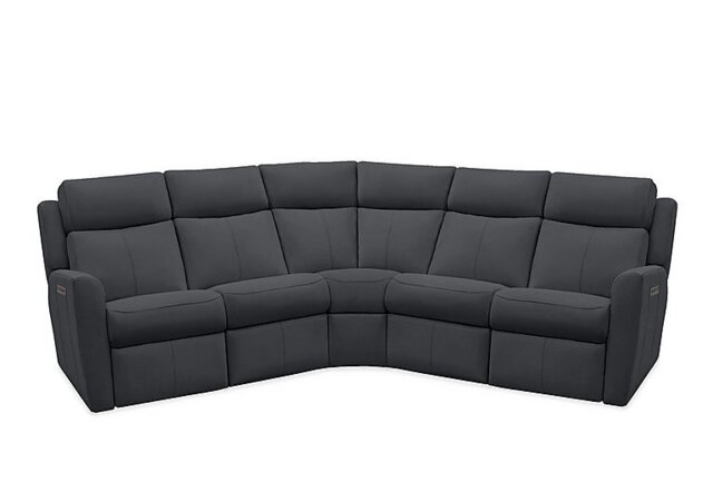 G Plan - Wren Large Leather Corner Sofa - Cambridge Petrol Blue - Sofas and Armchairs - In Time for Christmas