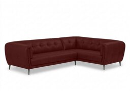 Sienna Leather Right Hand Facing Corner Sofa - Ruby Cat - Sofas and Armchairs - In Time for Christmas