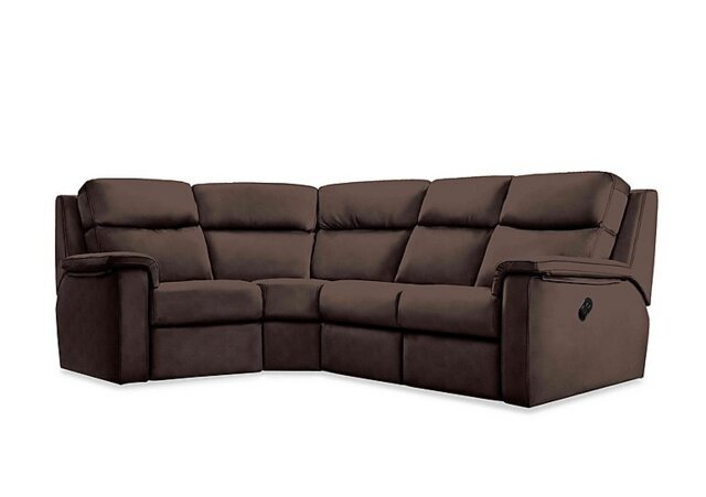 G Plan - Thornbury Leather Manual Recliner Right Hand Facing Corner Sofa - Capri Chocolate