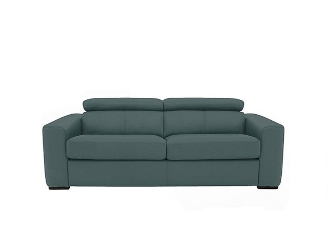 World of Leather - Infinity 3 Seater NC Leather Sofa Bed - NC Lake Green