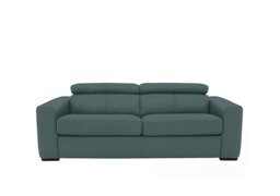 World of Leather - Infinity 3 Seater NC Leather Sofa Bed - NC Lake Green