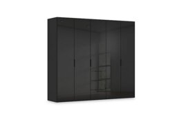 Rauch - Haven 251cm 5 Door Combi Wardrobe with Glass Doors